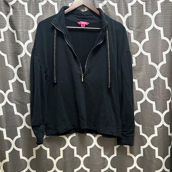 Lilly Pulitzer Jackets & Blazers - Lilly Pulitzer Black Women's Jacket with Gold Accents